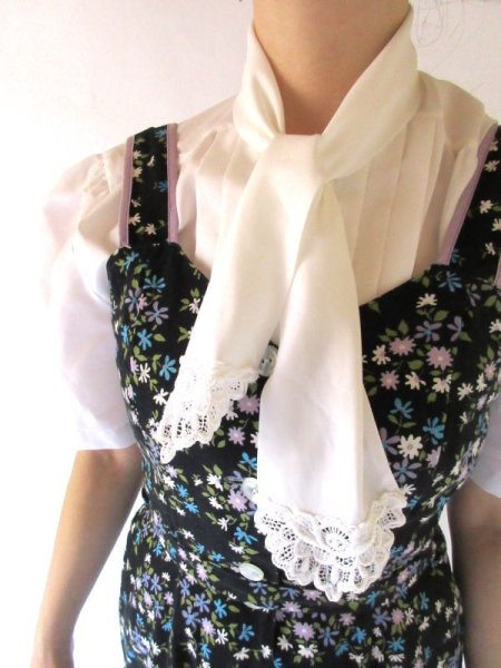 画像6: 海外vintage*ロマンティックフラワーワンピース (6)