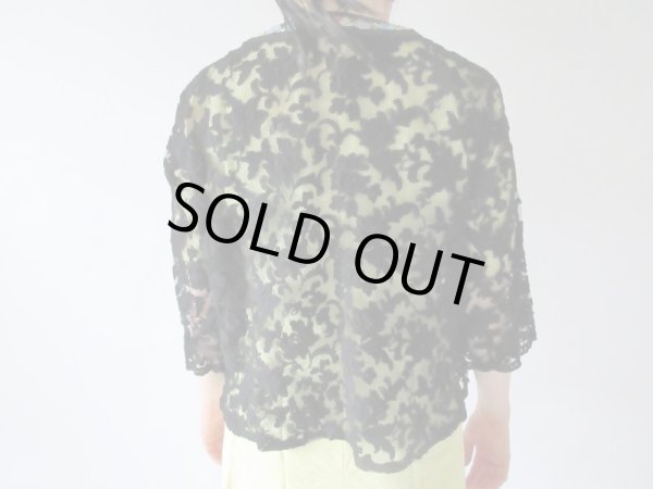 画像6: 【ニュアンスをまとう*】お花装飾のレースカーディガン (6)