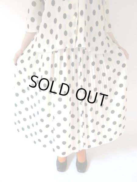 画像10: 【水玉とプリーツの誘惑*】11号*クラシカルセットアップ (10)