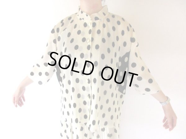 画像8: 【水玉とプリーツの誘惑*】11号*クラシカルセットアップ (8)