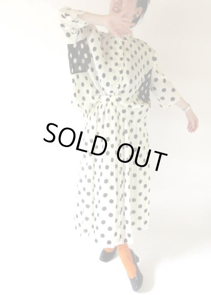 画像4: 【水玉とプリーツの誘惑*】11号*クラシカルセットアップ (4)