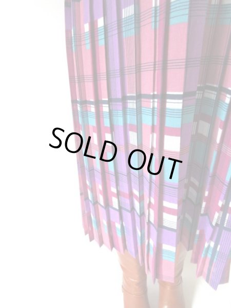 画像6: 大人可愛い格子柄ワンピース (6)