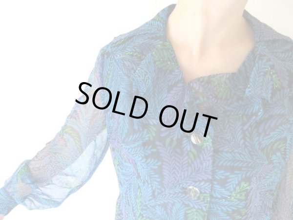 画像9: 【ふんわり優しいシルエット*】ゆったりsize*ボタニカル柄ワンピース (9)