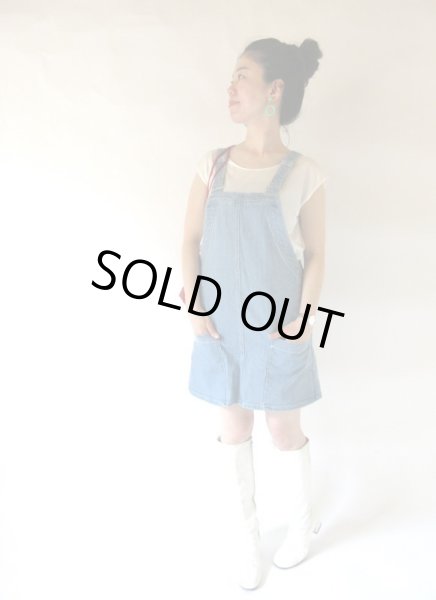 画像2: ライトブルーデニムワンピース (2)