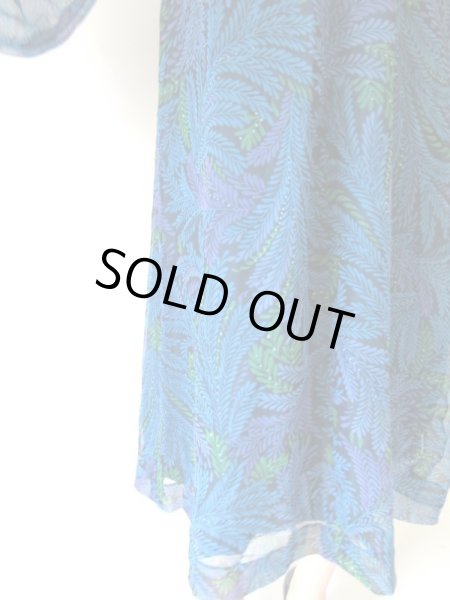 画像8: 【ふんわり優しいシルエット*】ゆったりsize*ボタニカル柄ワンピース (8)