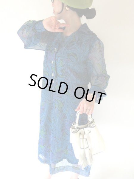 画像3: 【ふんわり優しいシルエット*】ゆったりsize*ボタニカル柄ワンピース (3)