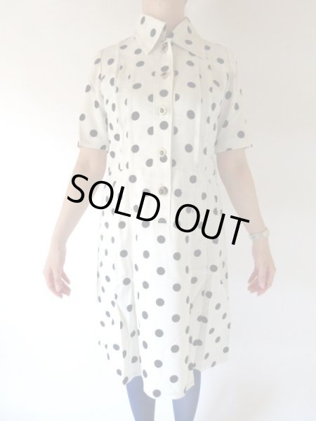 画像3: 大人可愛い水玉柄ワンピース (3)