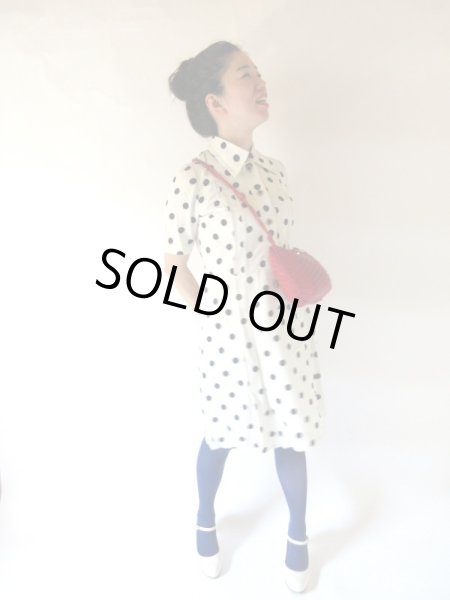 画像2: 大人可愛い水玉柄ワンピース (2)