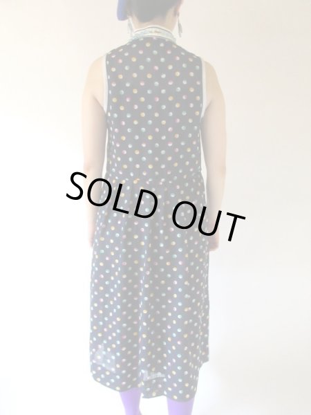 画像5: 【ありそうでなかった色合わせ*】カラフル水玉柄ワンピース (5)