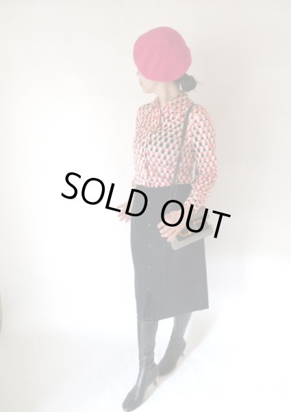 画像3: 【抜群インパクト*】レトロ幾何学柄シャツ (3)