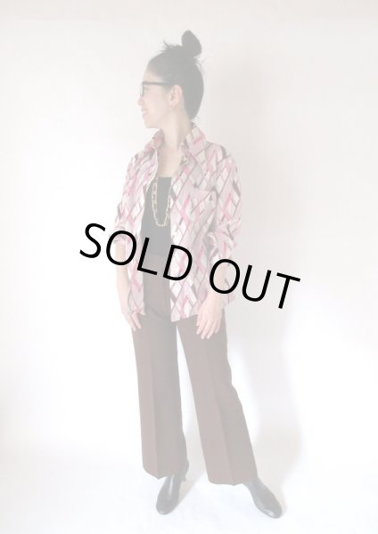 画像2: 【この襟の形が好き*】ゆったりサイズ*美襟海外vintageシャツ (2)