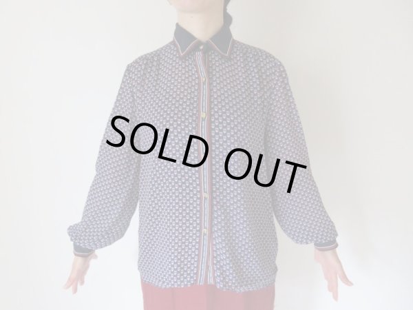 画像3: 【褪せない定番配色*】ゆったりsize*トリコロール配色の切替シャツ (3)