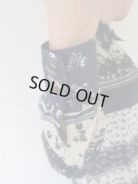 画像7: 【大人レトロの極み*】リンゴとさくらんぼ柄シャツ (7)