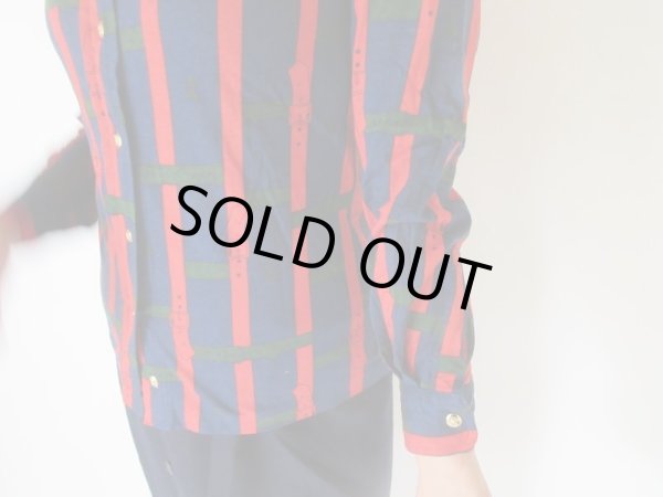 画像8: 【褪せない定番配色*】ベルト柄シャツ (8)