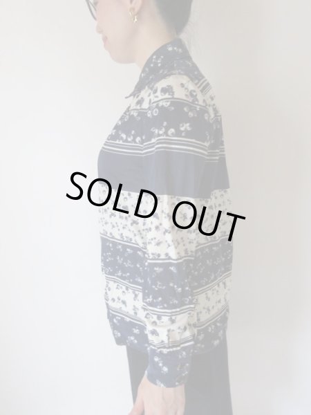 画像4: 【大人レトロの極み*】リンゴとさくらんぼ柄シャツ (4)