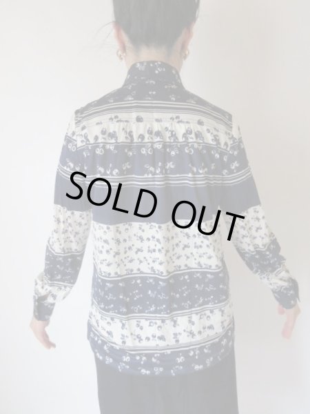 画像5: 【大人レトロの極み*】リンゴとさくらんぼ柄シャツ (5)