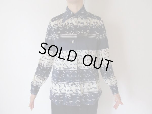 画像3: 【大人レトロの極み*】リンゴとさくらんぼ柄シャツ (3)