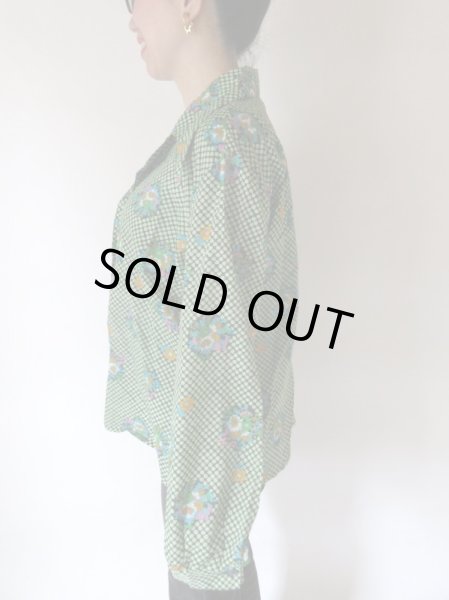 画像5: 【ゆったりsize*】レトロポップなフラワー柄シャツ (5)