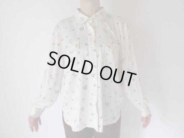 画像3: 【ゆったりサイズ*】英字ロゴブラウス (3)