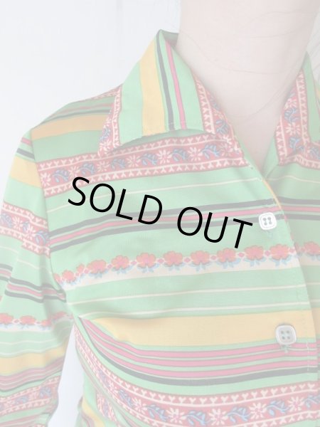 画像7: 【唯一無二の存在*】鮮やか配色のボーダー柄シャツ (7)