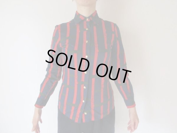 画像3: 【褪せない定番配色*】ベルト柄シャツ (3)