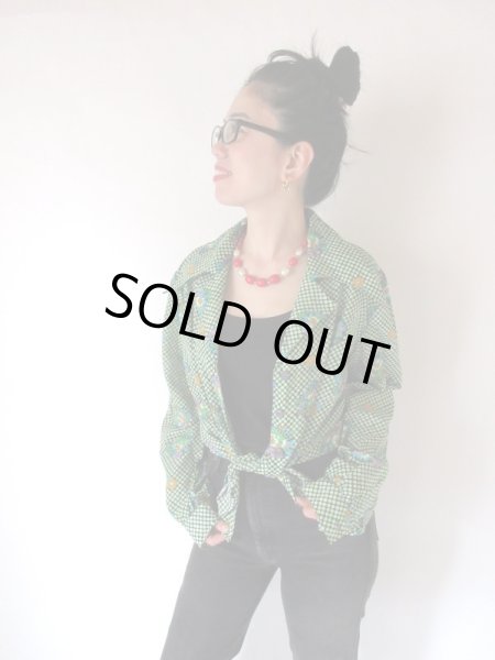 画像3: 【ゆったりsize*】レトロポップなフラワー柄シャツ (3)