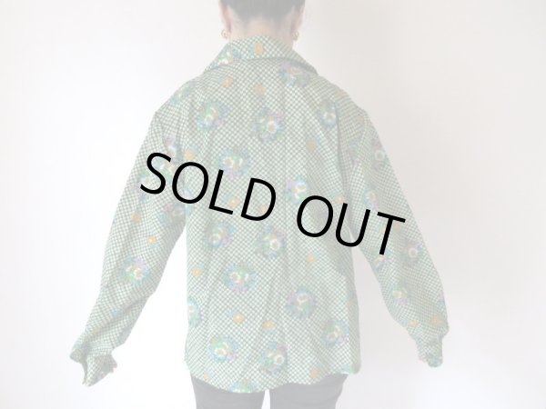 画像6: 【ゆったりsize*】レトロポップなフラワー柄シャツ (6)