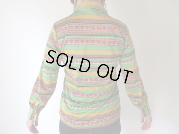 画像5: 【唯一無二の存在*】鮮やか配色のボーダー柄シャツ (5)