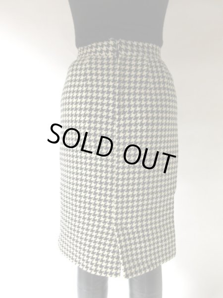 画像6: 【永遠の人気柄*】w66cm*美シルエットの千鳥柄スカート (6)