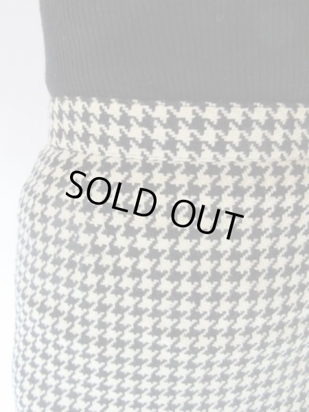 画像7: 【永遠の人気柄*】w66cm*美シルエットの千鳥柄スカート (7)