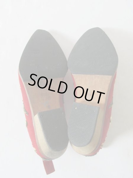 画像7: 【赤の生命力*】ITALY*バックスキンの80'sシューズ (7)