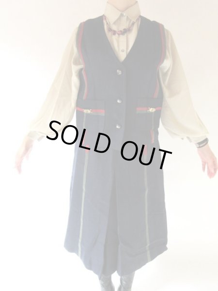 画像4: 【異素材の2色ライン*】ミカレディー*クラシカルセットアップ (4)