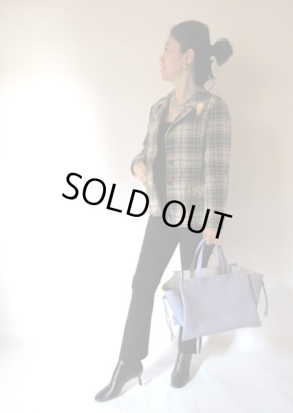 画像2: 【ちゃんと感アップ*】大人顔チェックのジャケット (2)