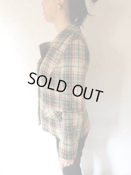 画像4: 【ちゃんと感アップ*】大人顔チェックのジャケット (4)