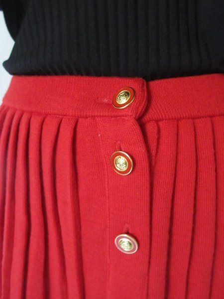 画像6: 【視線を奪う*】w60〜106cm*プリーツニットスカート (6)