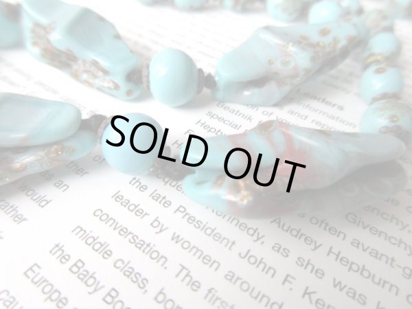 画像4: 【差し色使いに*】彩色ターコイズネックレス (4)