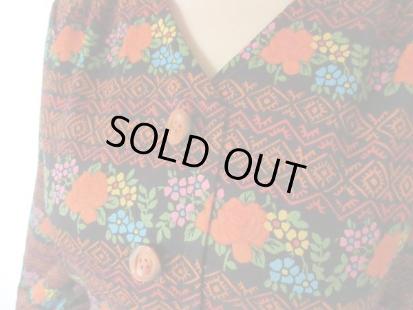 画像5: 【纏う存在感*】レトロフラワーのボーダーワンピース (5)