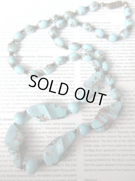 画像3: 【差し色使いに*】彩色ターコイズネックレス (3)