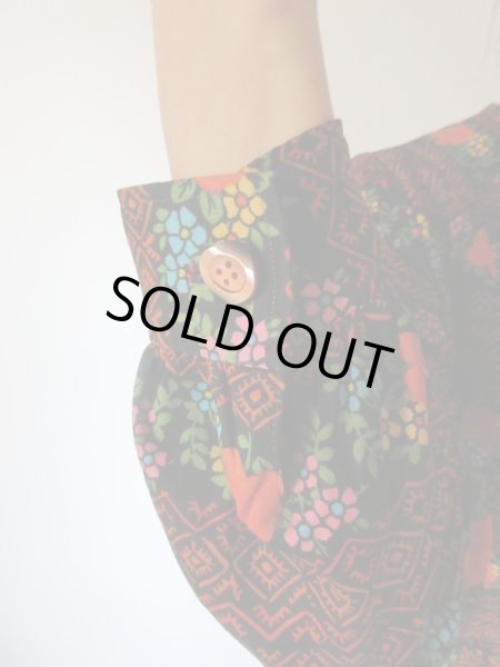 画像7: 【纏う存在感*】レトロフラワーのボーダーワンピース (7)