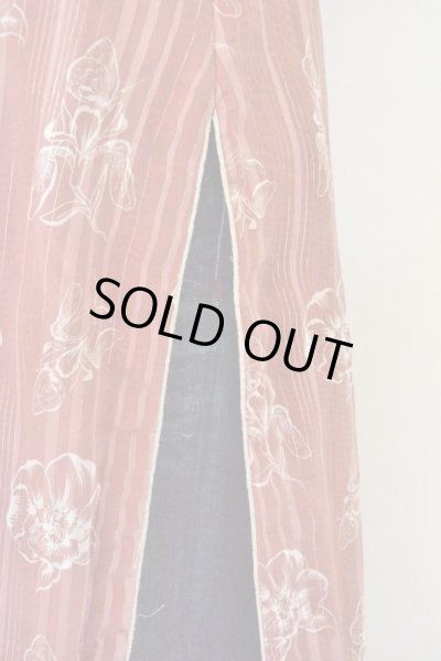 画像8: お仕立て品*異素材切り替えのマキシワンピース (8)