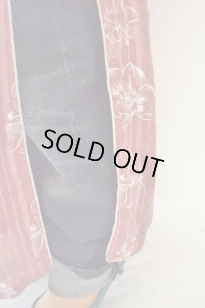 画像10: お仕立て品*異素材切り替えのマキシワンピース (10)