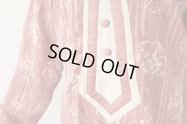 画像7: お仕立て品*異素材切り替えのマキシワンピース (7)