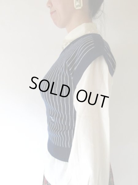 画像6: 【重ね着に強し*】ワンポイントマークニット (6)