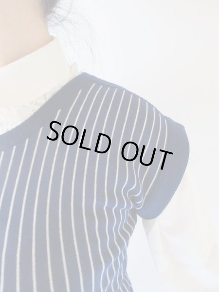 画像7: 【重ね着に強し*】ワンポイントマークニット (7)