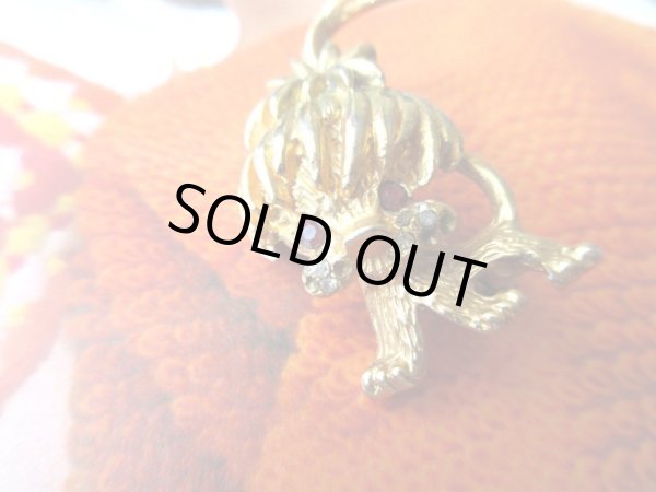 画像5: 【小さくても存在感大*】赤目キラリ*ワンコブローチ (5)