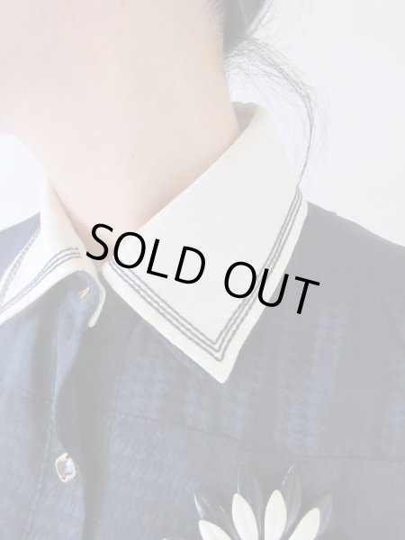 画像7: 【実は千鳥地*】ステッチデザインワンピース (7)