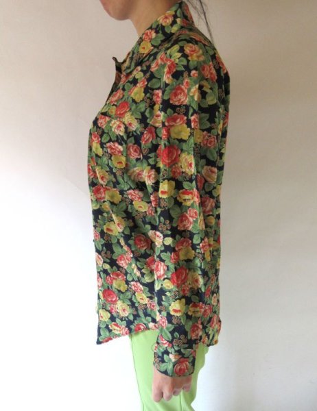 画像5: 【ゆったりsize*】クラシカルフラワーブラウス (5)