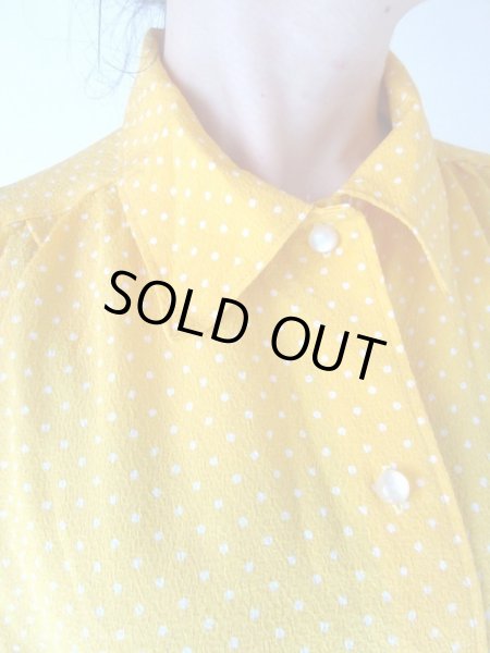 画像7: 【差し色に最適*】ゆったりsize*愛されドット柄シャツ (7)