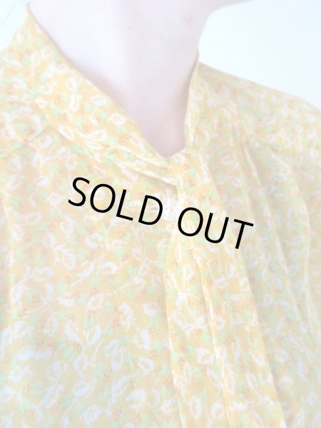 画像7: 【軽やかに大人レトロ*】シフォンのボウタイブラウス (7)