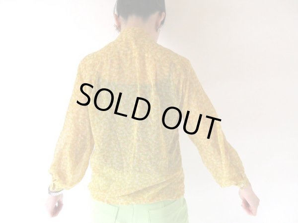 画像5: 【軽やかに大人レトロ*】シフォンのボウタイブラウス (5)